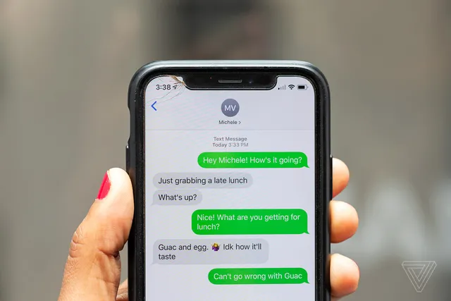 Así se ven en iMessage los mensajes de los usuarios que no son de Apple