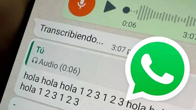 WhatsApp notas de voz transcripción