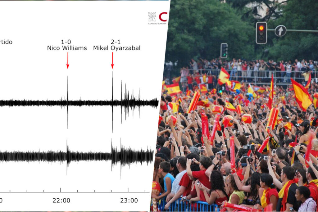 España sismómetros eurocopa