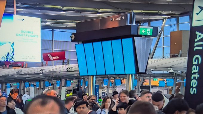 Microsoft falla aeropuerto