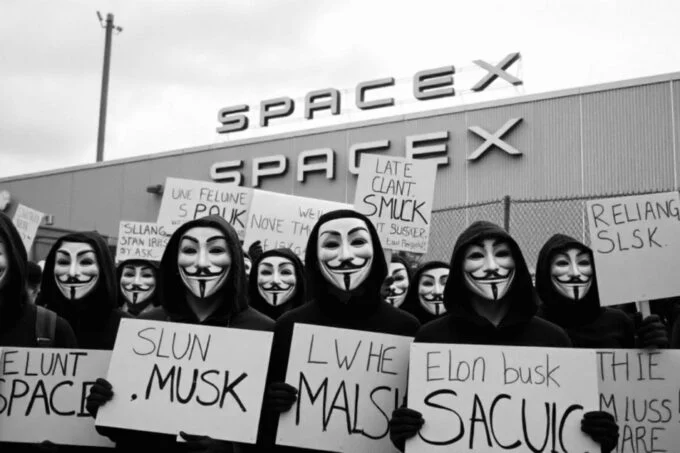 Anonymous vs Elon Musk