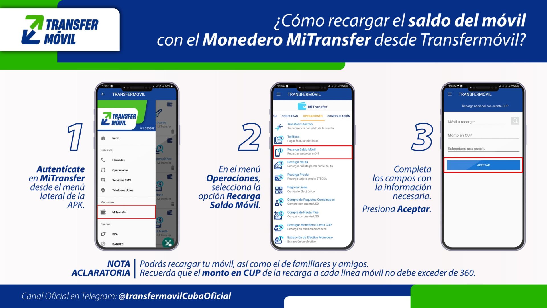 Monedero Móvil MiTransfer Etecsa