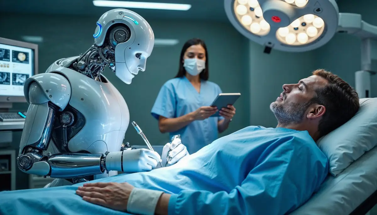 Por primera vez, un robot ha realizado una cirugía realista sin ayuda humana. Foto: Freepik generada con IA