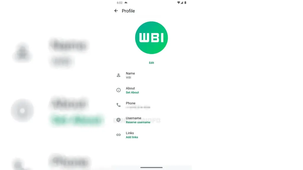 La reserva del nombre de usuario de WhatsApp. Foto: WaBetaInfo