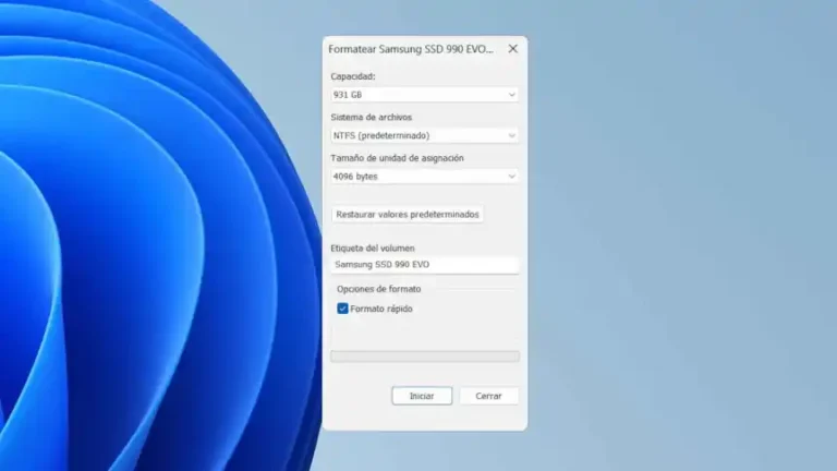 Menú de Windows 11